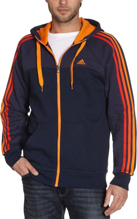 sweatjacke adidas herren blaue streifen|Hoodies in Blau für Herren .